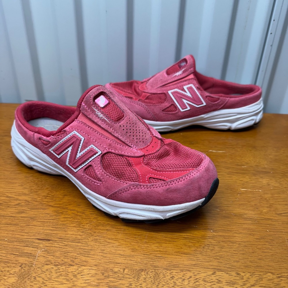 New Balance 990v3 womens 8 Pink Suede Mesh Mules Made in USA W990SW3
